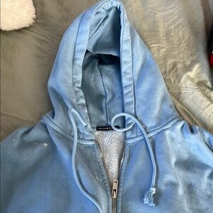 Blue Zip-Up Hoodie